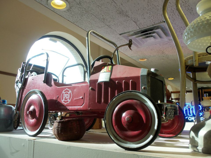 Untitled design (9) Antique toy fire truck at Clara's Antiques in Watertown