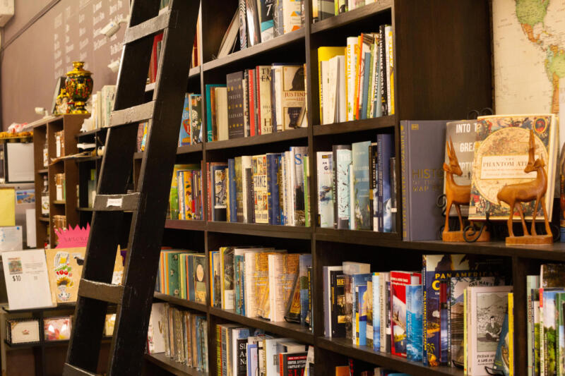 Literatus books Books on a shelf at Literatus & Co in Watertown wi