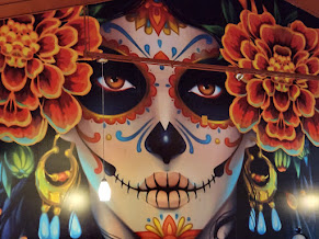 Mural on wall of el mariachi in Watertown