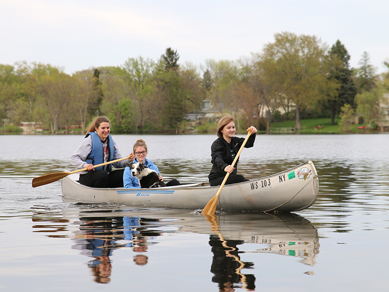 Canoe on the Rock River - Photo by Emily Walsh, Watertown Daily Times