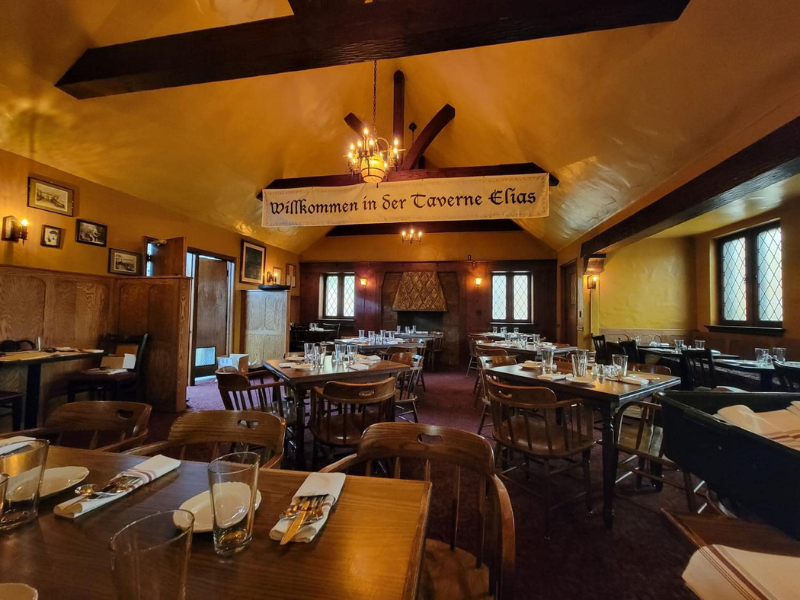Dining room of the Elias Inn Supper Club in Watertown Wi