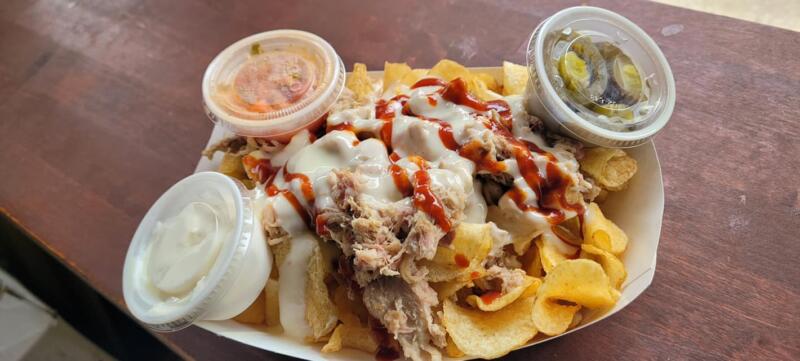 Loaded potato chips from Watertown Riverfest