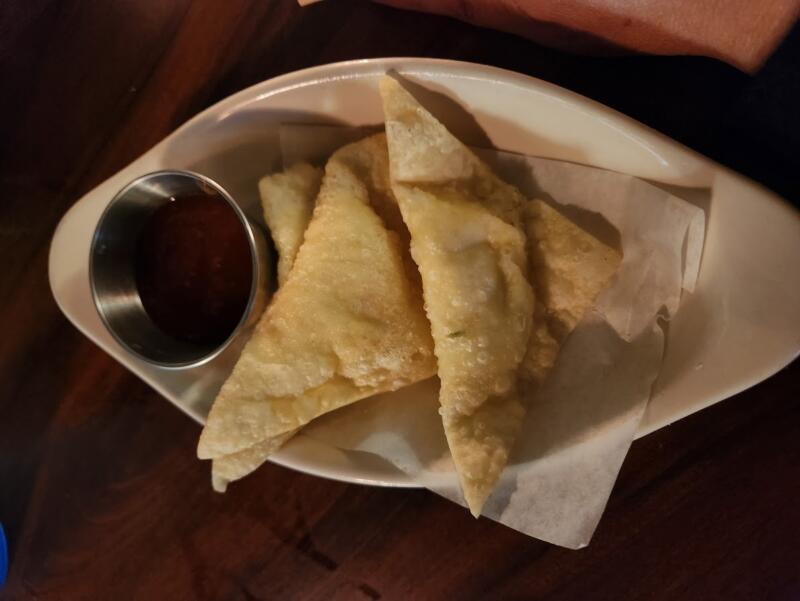 Crab Rangoon from Osaka Hibachi ramen Thai in Watertown Wi