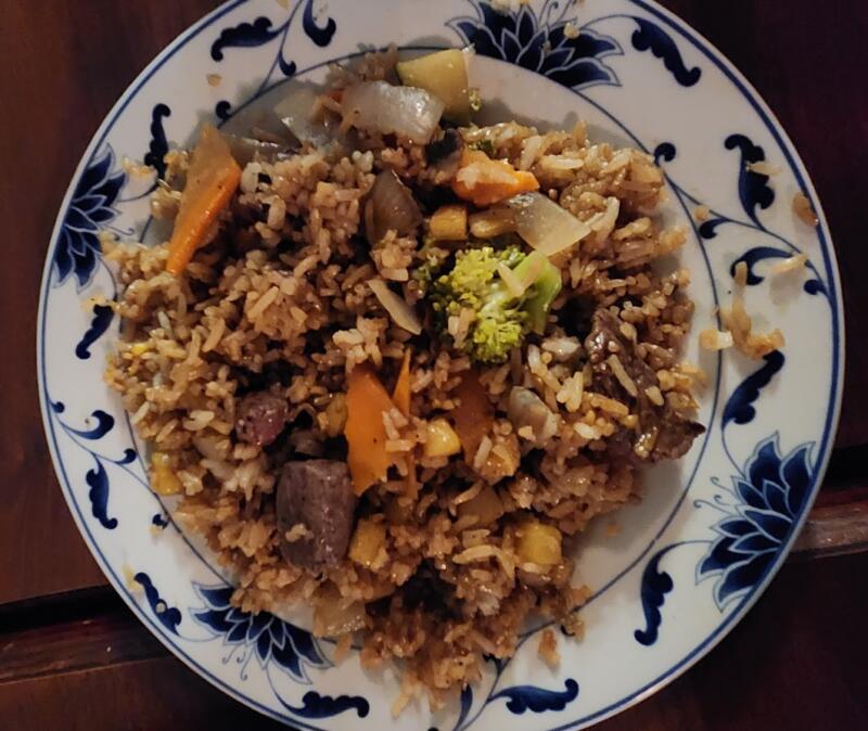 Pineapple fried rice from Osaka Hibachi Ramen Thai in Watertown Wi