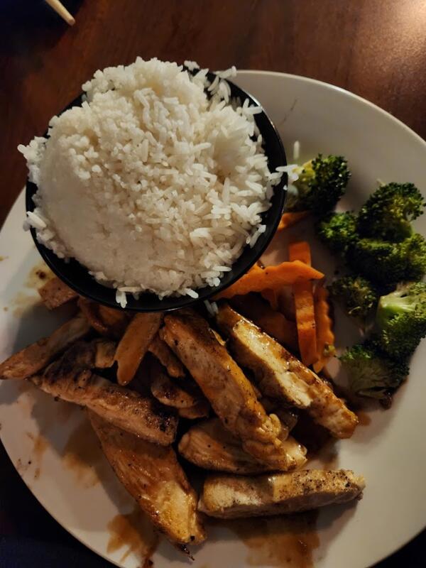 Chicken teriyaki from Osaka Hibachi Ramen Thai in Watertown Wi