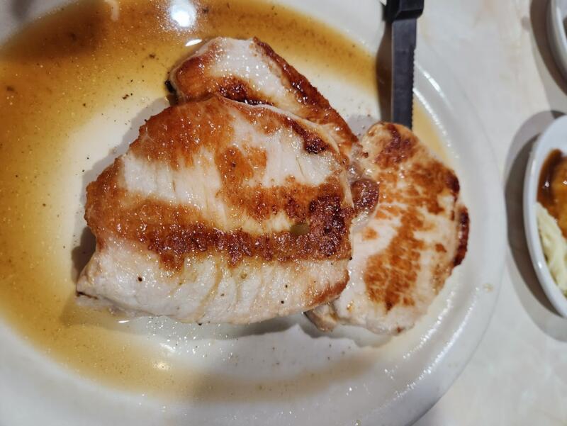 pork chops from Rose Garden Family Restaurant in Watertown Wi