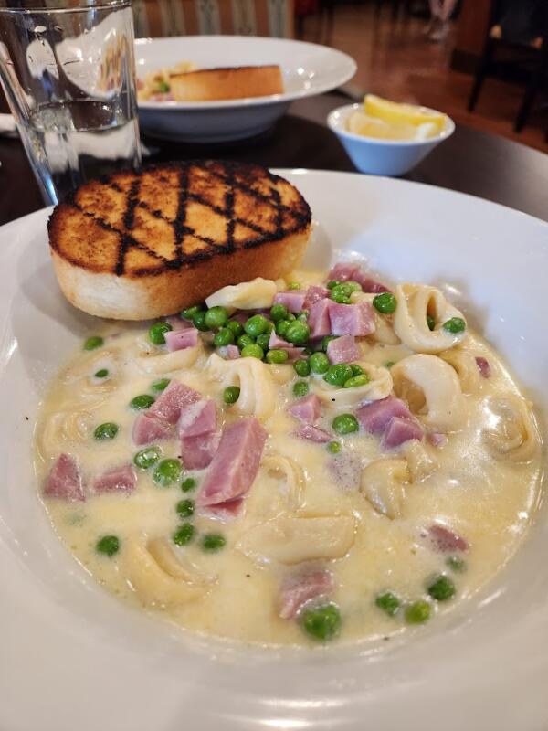 Creamy ham and pea tortellini from The Bistro in Watertown Wi