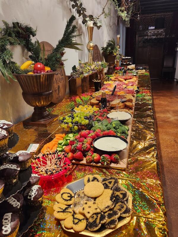 Food at Wisteria Castle Speakeasy event