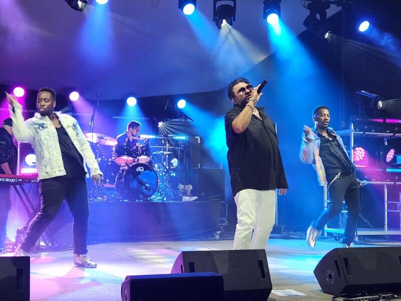 Color Me Badd performing at Watertown Riverfest in Watertown August 2024