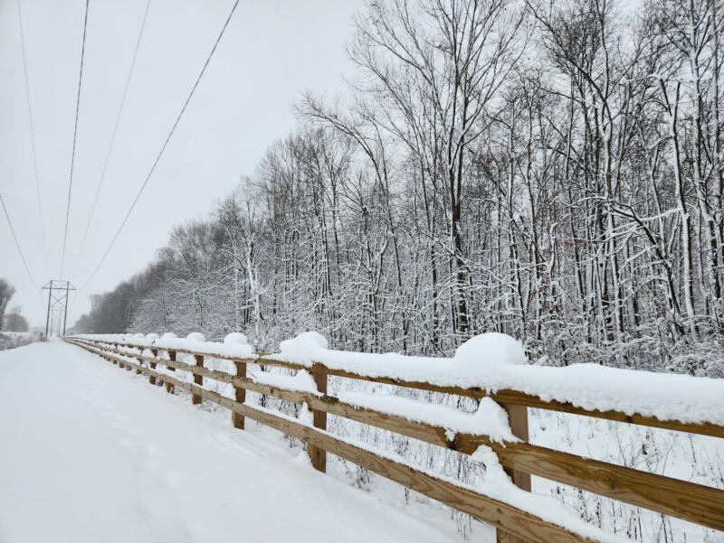 Snow on the Interurban Trail in Watertown Wi