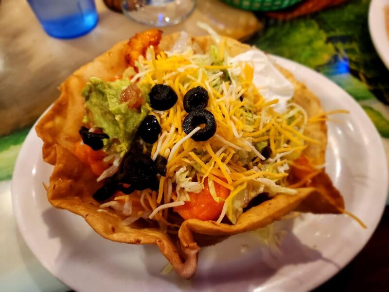 Taco salad from Maria's Mexican Restaurant in Watertown wi
