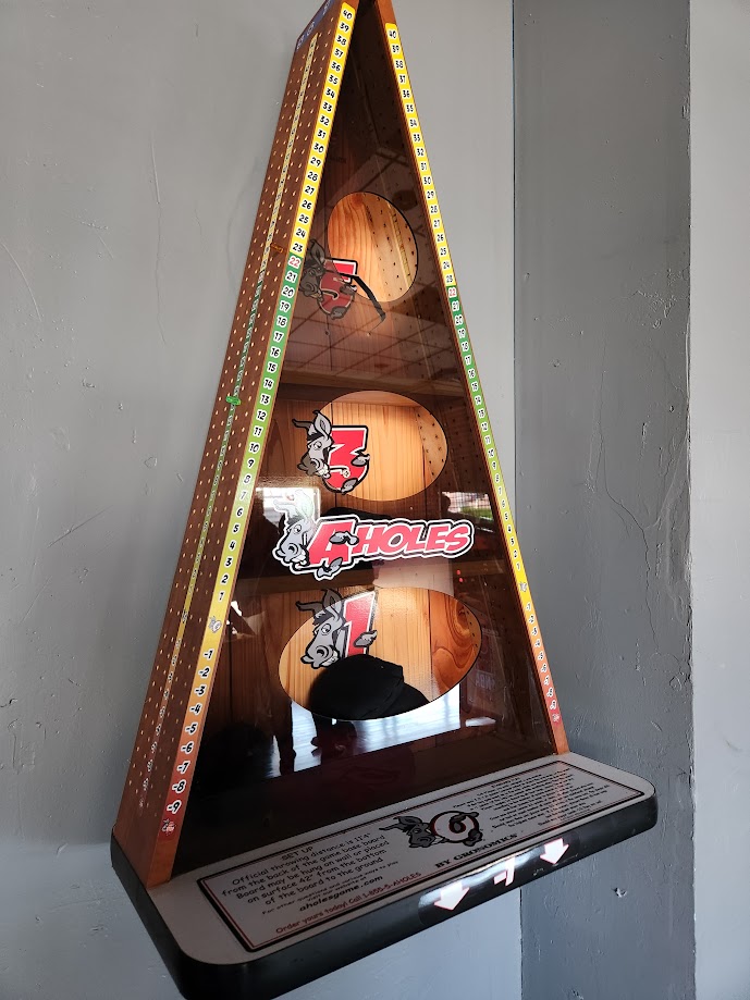 Wall bags game at Wolfgram Sports Bar & Grill in Watertown Wi