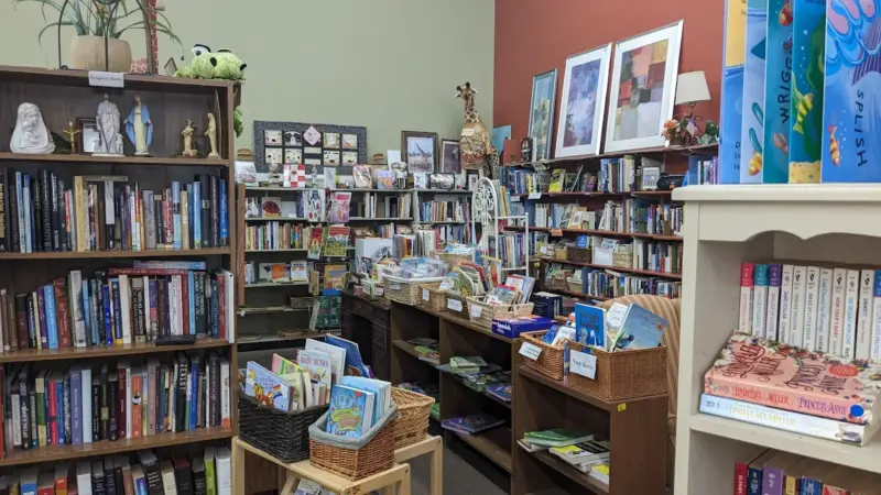 St. Vincent De Paul Shelves of books at St Vincent De Paul of Watertown wi