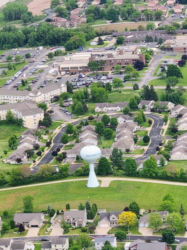 Aerial view of Watertown Hospital