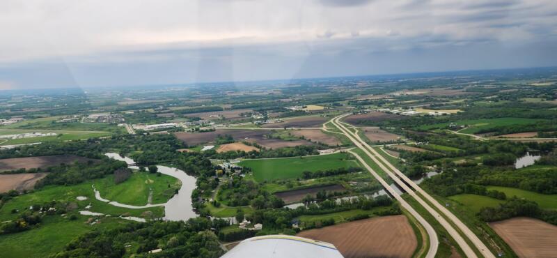 Aerial of Watertown, wi