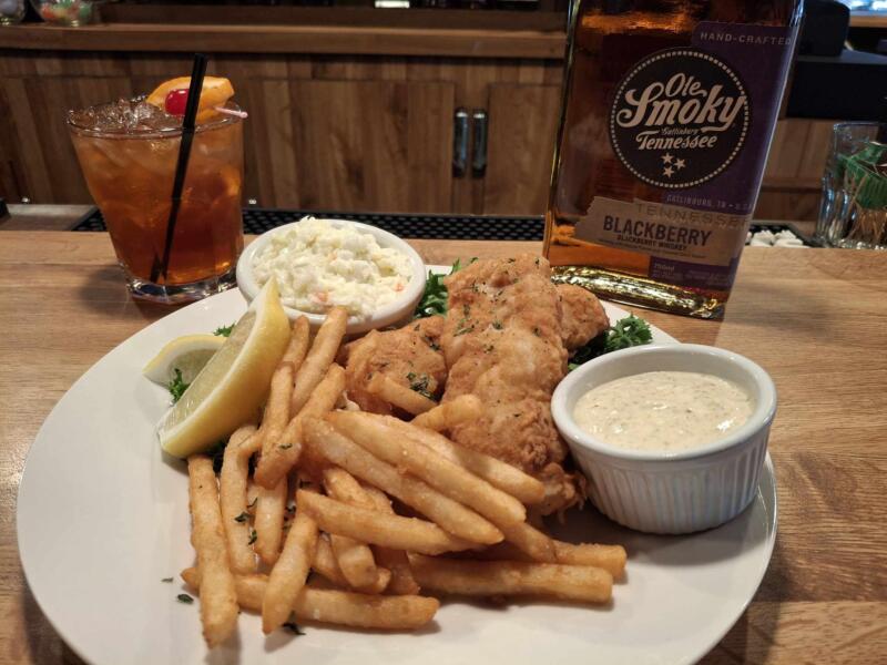 Fish fry dinner and old fashioned at Watertown Country Club in Watertown Wi