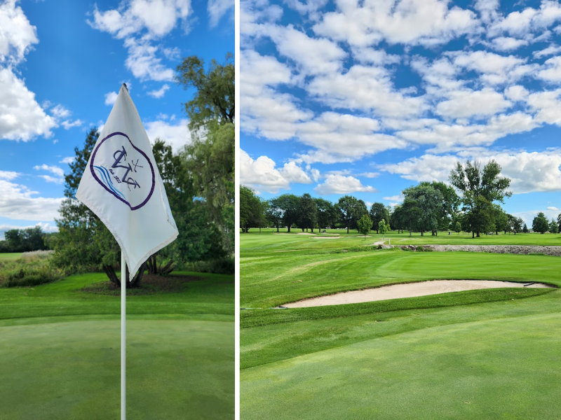 Collage of images from the Watertown Country Club golf course in Watertown Wi