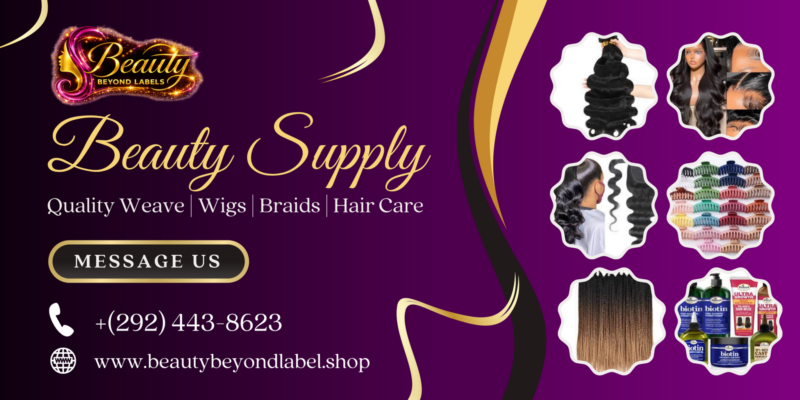Beauty Beyond Flyer for Beauty Beyond Limits that includes photos of hair pieces and accessories