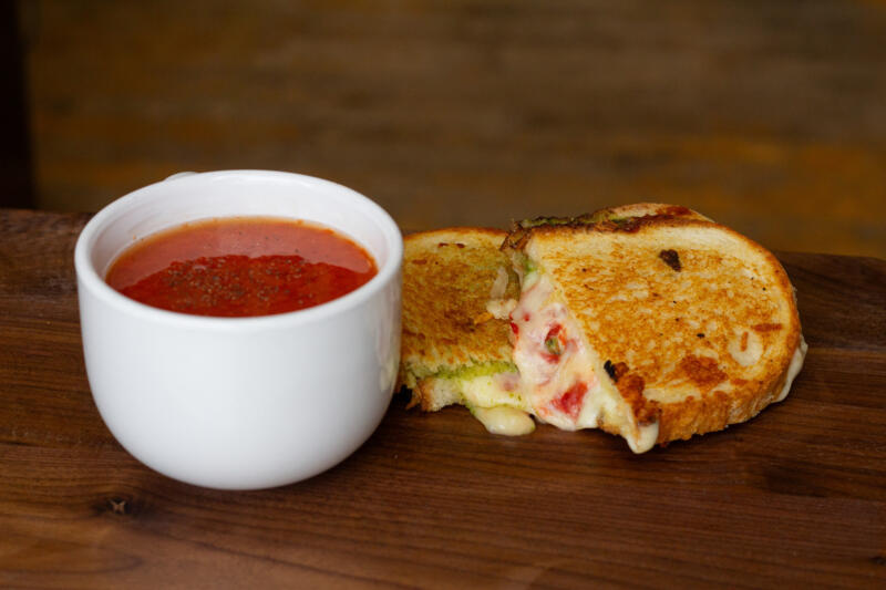 Literatus food Grilled cheese and tomato soup from Literatus & Co in Watertown Wi
