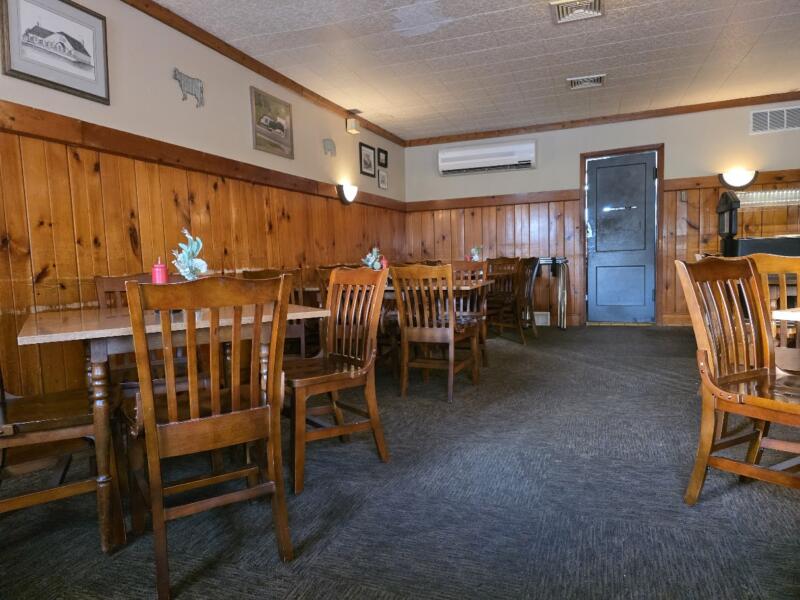 Wood paneled dining room of Donny's in Watertown wi